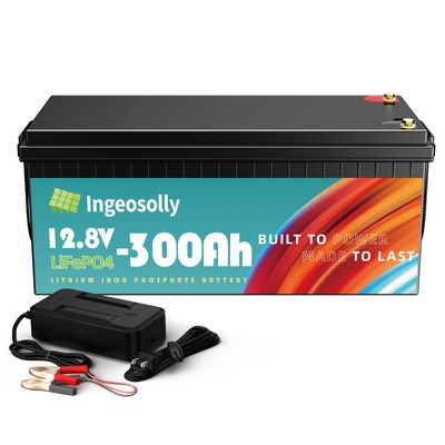12V 300Ah LiFePO4 Lithium Battery - 3840W, 200A BMS, For RV, Solar, Boat, Off-Grid Power