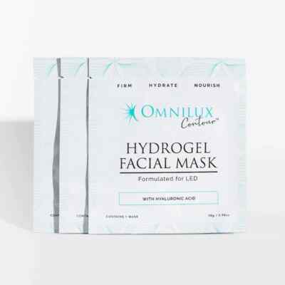 Omnilux Hydrogel Décolleté Mask with Hyaluronic Acid NEW Set of 3