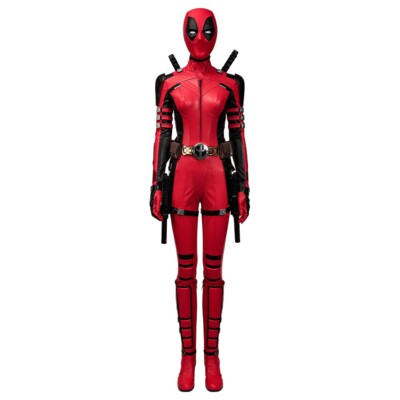 Deadpool 3 Lady Deadpool Wanda Wilson Bodysuit Fullset Costume Cosplay Halloween