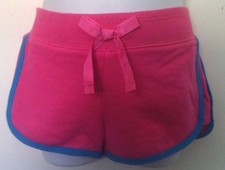 Ralph Lauren Shorts Solid Pink Body Blue Trim Large Yellow Logo Size 4T NWT