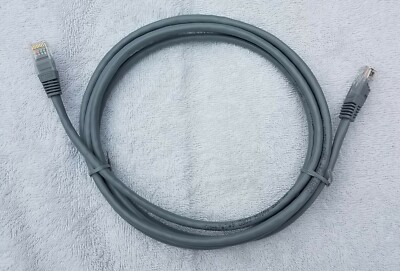 7ft Cat 5E Ethernet UTP Patch Cord Cable 4*2*24 AWG Gray