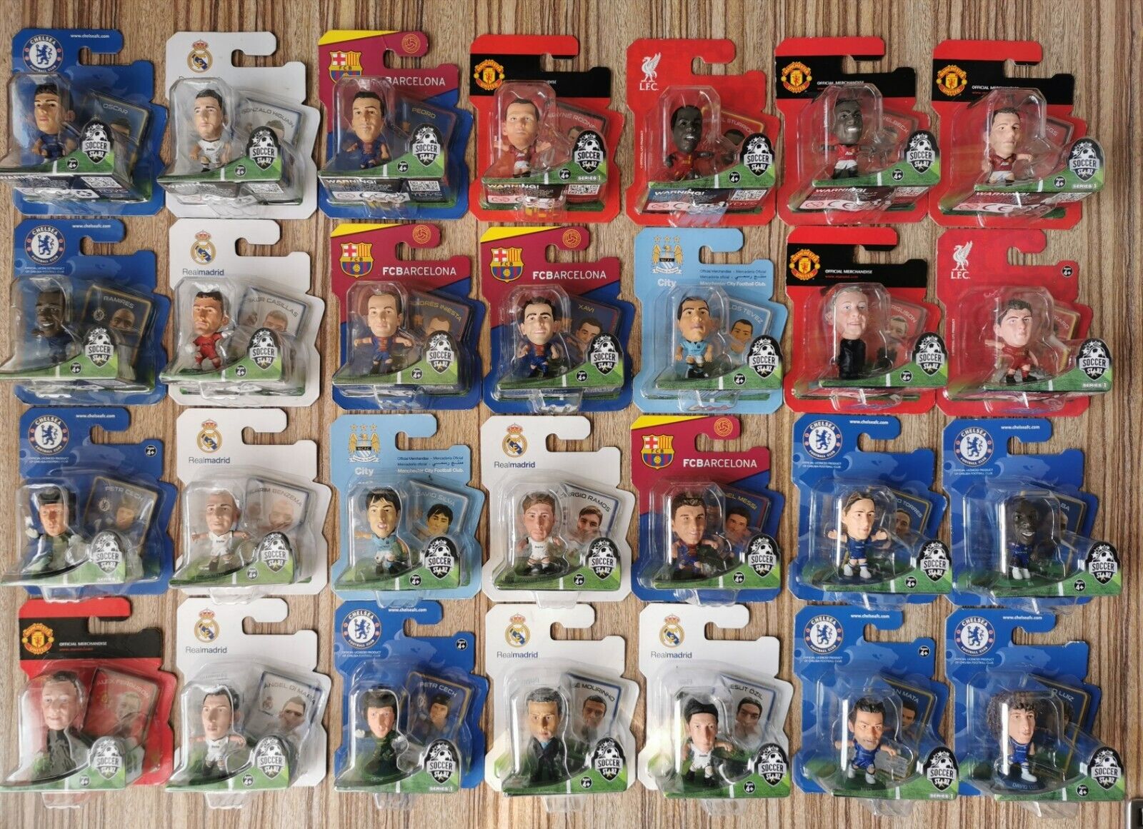 SoccerStarz AWAY x24 RRP£120 Arsenal Liverpool Chelsea Man United Barcelona  Real