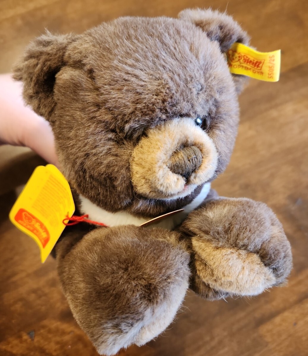 Steiff Kuschel Honey Bear Lying down Sunbear Plush 9