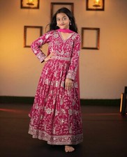 Readymade Kids Girls Salwaar Kameez Party Wear Eid Indian Girls Designer Dress