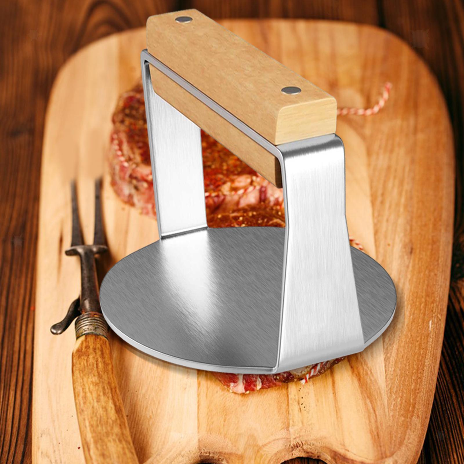 Stainless Steel Burger Press Grill Meat Beef Press for Hamburger Steaks BBQ eBay