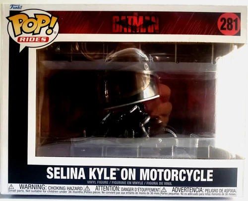 Funko POP! Rides Deluxe THE BATMAN (2022) SELINA KYLE Catwoman On MOTORCYCLE New