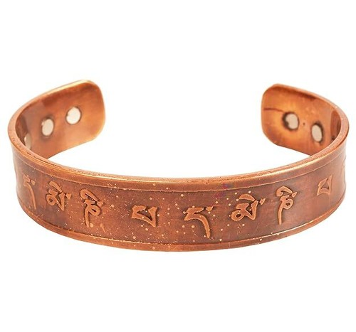 Indian Hammered Magnetic Healing Copper Bracelet Peace Chakra Yoga Bracelets - Picture 76 of 82