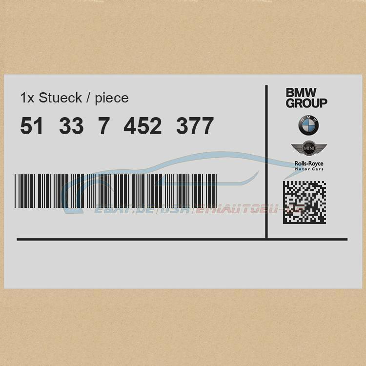 Original BMW 51337452377 - Blende B-Säule Tür vorne links | eBay 