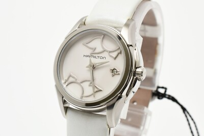 #ad N MINT Hamilton H322110 Quartz Watch Ladies Stainless Steel White Dial JAPAN $187.89