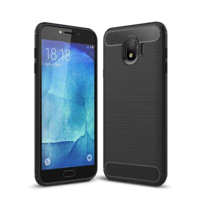 Hülle für Samsung Galaxy J4 (2018) Handyhülle Handy Case Cover Carbon farben