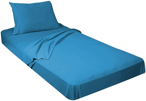 Juego de sábanas de campamento de camiseta de algodón 100 % peinada 1 ajustada/cuna/funda de almohada - Imagen 53 de 75