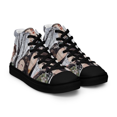 Women demon slayer shoes anime manga covnerse sneakers style - Picture 9 of 26