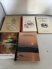 Vintage Lot of 5 Spiral Bound Cookbooks See Pictures and Description for Titles