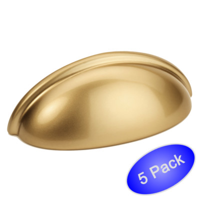 *5 Pack* Cosmas Cabinet Hardware Gold Champagne Bin Cup Handles Pulls #783GC
