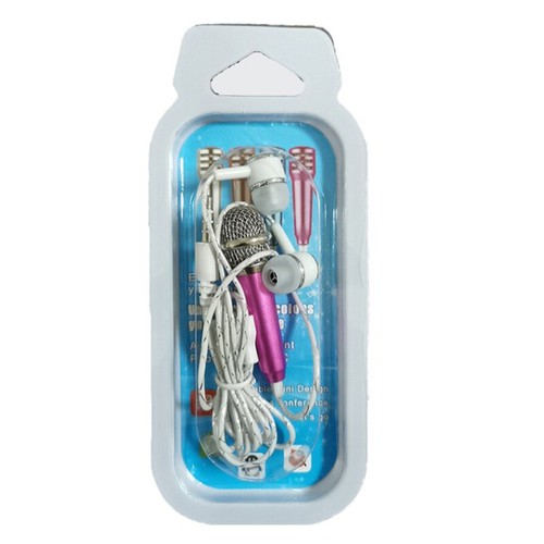 Microphone 3.5mm Stereo Studio Mic KTV Karaoke Mini Microphone With Earphone - Afbeelding 9 van 17