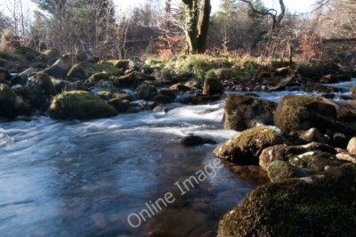 Foto 6x4 River Meavy - Dartmoor Sheepstor nach dem Sturz über Granit bo c2010
