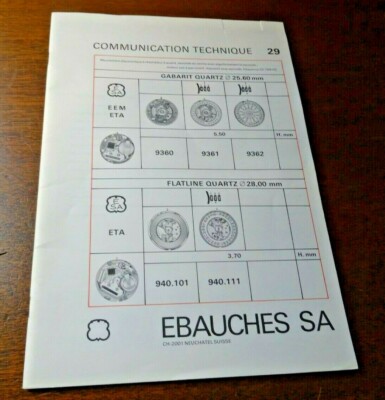Communication Technique ESA 9360-62.940.101-1 in Französisch..Gebrauchs Spuren..