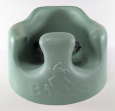 Bumbo Infant Floor Seat Baby Sit Up Chair Adjustable Safety Harness Green