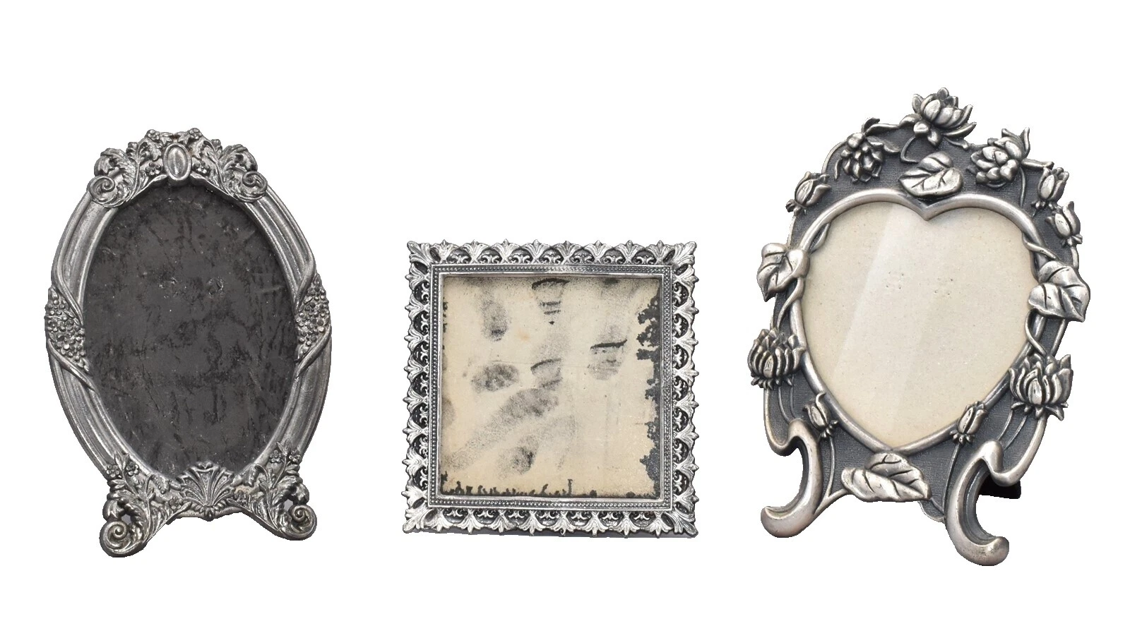 Pewter Frame Set Picture Frames