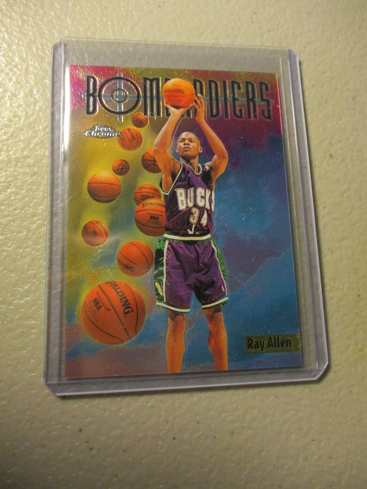 1998-99 Topps Chrome Season's Best Bombardiers Refractor #SB9 Ray Allen HOF MINT