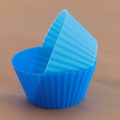 12 Pcs Silicone Forms Cake Cupcake Cup Cake Tool Bakeware Baking