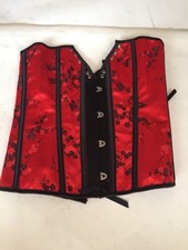 Red Floral Lingerie Corset