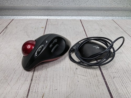 Logitech Cordless Optical Trackman T-RB22 Mouse + Receiver TESTED TRB22 T RB22 - Picture 2 of 3