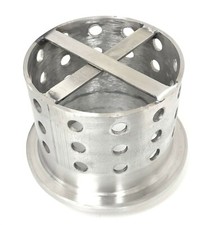Perforated Flask 4" x 4" Casting Flask Vacuum Casting Stainless 1/8" Wall