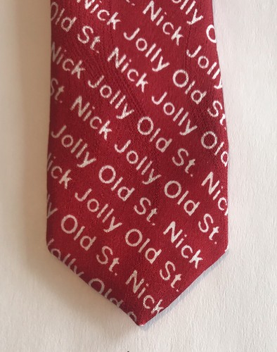 Zylos George Machado Men's Tie 100% Silk Made In USA Red Santa Christmas EUC - Picture 7 of 10