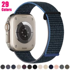 Sport Nylon Watch Band For Apple Watch 49mm 46mm 45mm 44mm 42mm 41mm 40mm 38mm