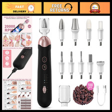 9-in-1 Cordless Nail Drill Kit, 100 Pcs Bits & Bands, 5 Speed Manicure Pedicure