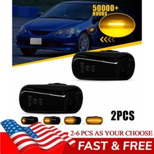 Sequential Amber Led Side Marker Lamp For 02-06 Jdm Hondaacura Rsx Integra 2-6x