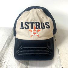 Fan Favorite HOUSTON ASTROS Blue Beige Baseball Cap 100% Cotton Dad Hat OSFA
