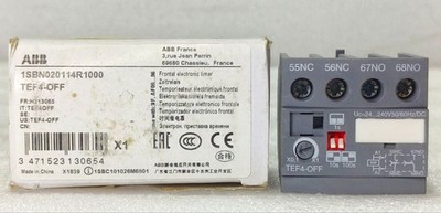NEW  ABB TEF4-OFF FRONTAL ELECTRONIC TIMER BLOCK - 1SBN020114R1000