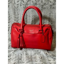 Coach Legacy Haley 23574 Bright Coral Leather...