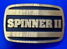 Spinner II 2 Oil Mine Industry Centrifuge Solid Brass Dynabuckle NOS Belt Buckle