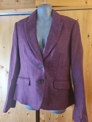 Marks and Spencer Women's Tweed Jacket Size UK 8 XSMALL