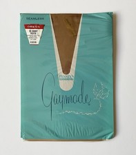 Vtg Pennys Gaymode Nylon Stockings Seamless Flat Knit Dress Sheers 10