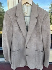 Cutter Bill Western World Ultra Suede vintage Men’s Embroidered Suit Jacket