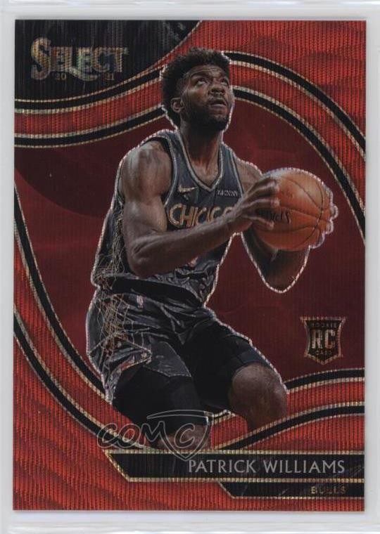 2020 Panini Select Courtside Red Wave Prizm Patrick Williams #297 Rookie RC 4w8