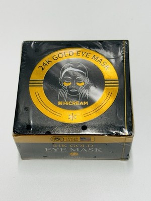 HiCREAM 24K Gold Eye Mask Under Eye Patches New Anti Puff Masks 60pcs 90g Sealed