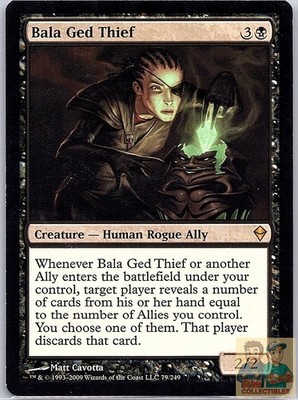 Bala Ged Thief 79 Rare Zendikar Magic: The Gathering Lightly Played