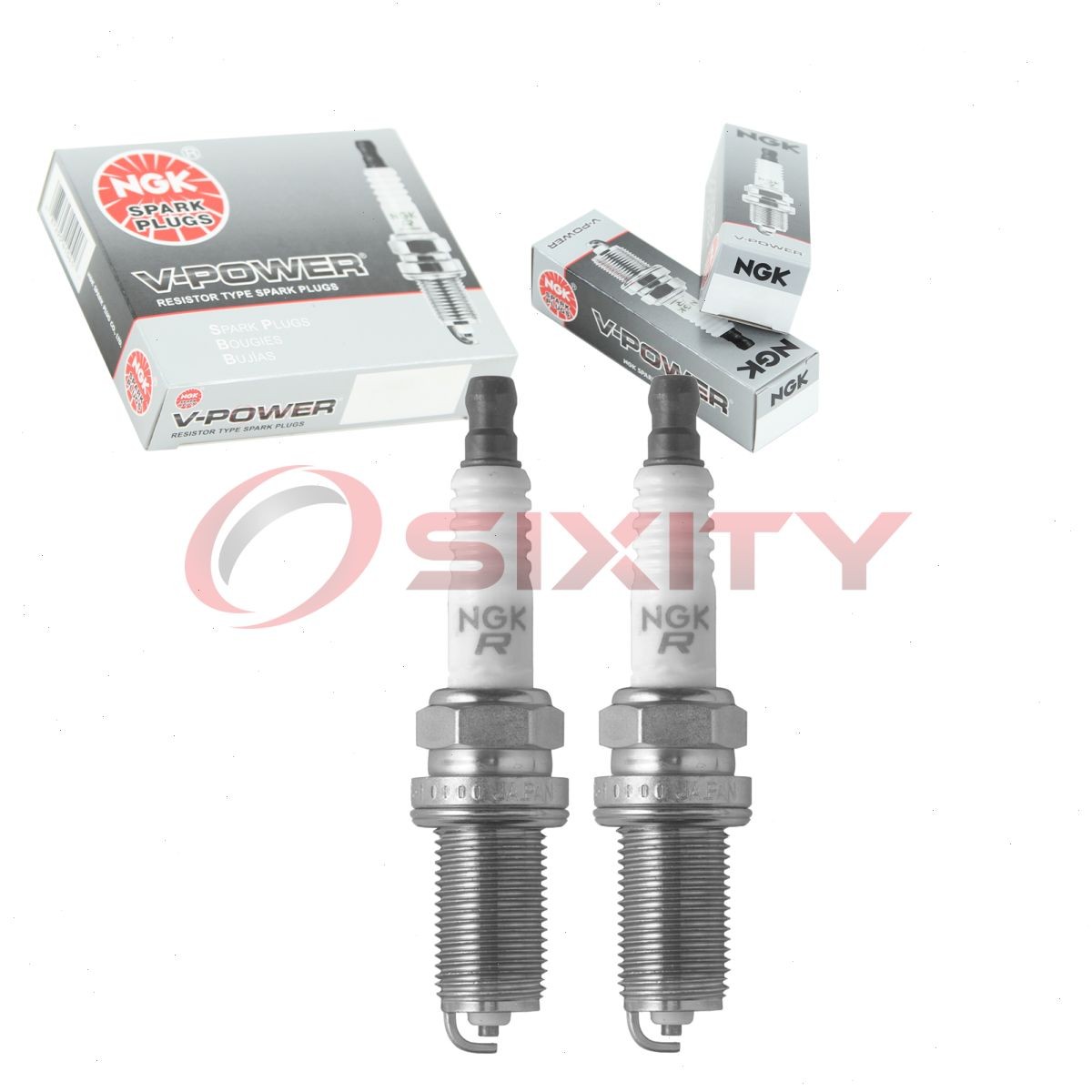 2 pc NGK 6376 LFR5A-11 V-Power Spark Plugs for REC10YC4 K5RTM K16HR-U11 jn