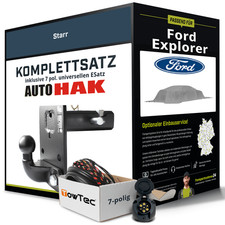 Anhängerkupplung starr für FORD Explorer +E-Satz AHK NEU ABE