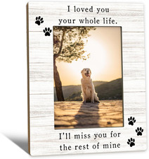 Dog Memorial Picture Frame 5x7, Memorial Pet Photo Frame, Dog Memorial Gifts for