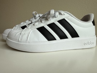 adidas Classic Shell Toe White Black Low Top Sneakers