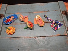 Lot Of 6 Vintage Litho Tin Noise Makers