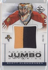 2012-13 Panini Limited Authentic Jumbo Material Prime 46/49 Scott Clemmensen 1q2