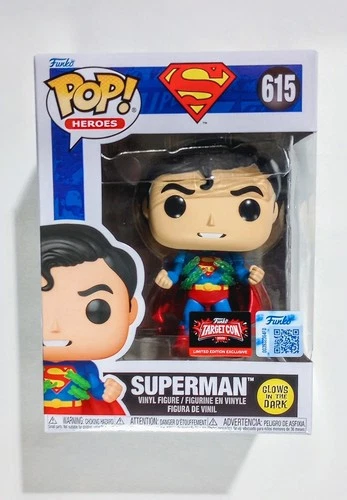 TargetCon 2026 Funko Pop Superman Glow In The Dark Exclusive #615 - IN HAND