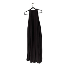 Zara ZW Womens Long Balloon Dress M Purple Halter Neck Sleeveless 8523/729 NWT